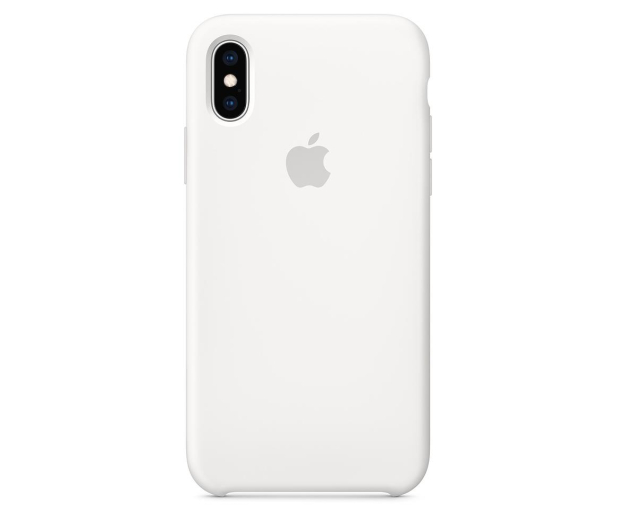 Etui Silicone Case do iPhone XS biale - 449538 - zdjęcie 3